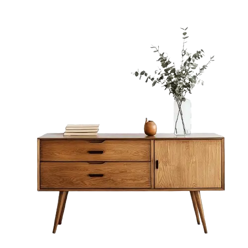 Wooden hall table